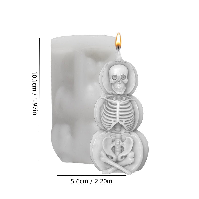 Skull Scented Candle Mold