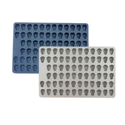 Skull-shaped candy mold