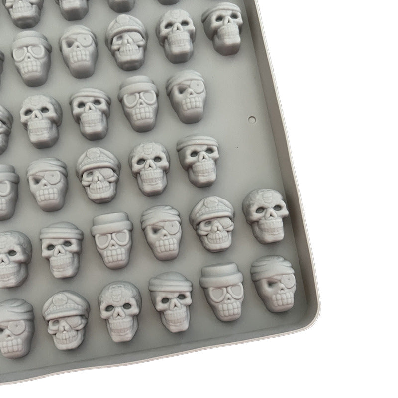 Skull-shaped candy mold
