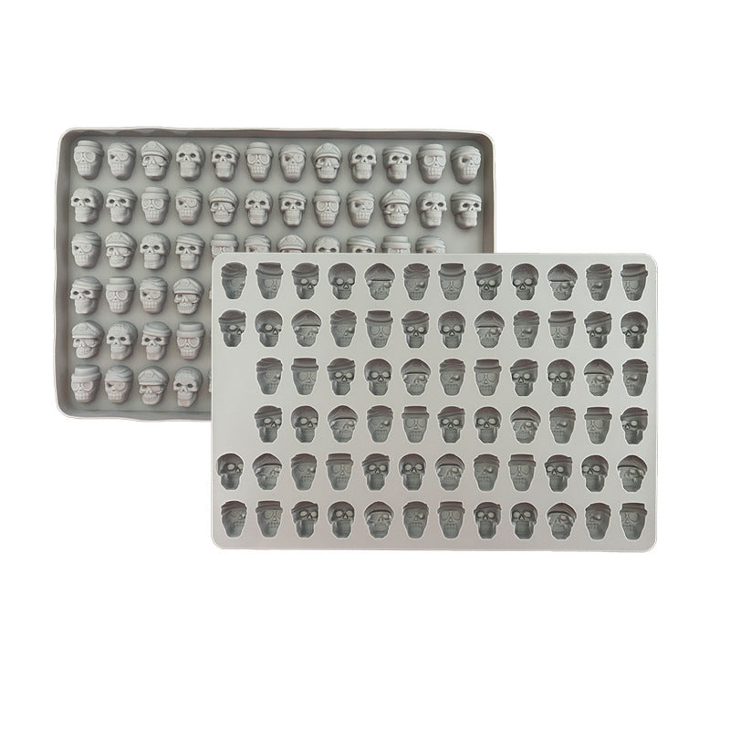 Skull-shaped candy mold