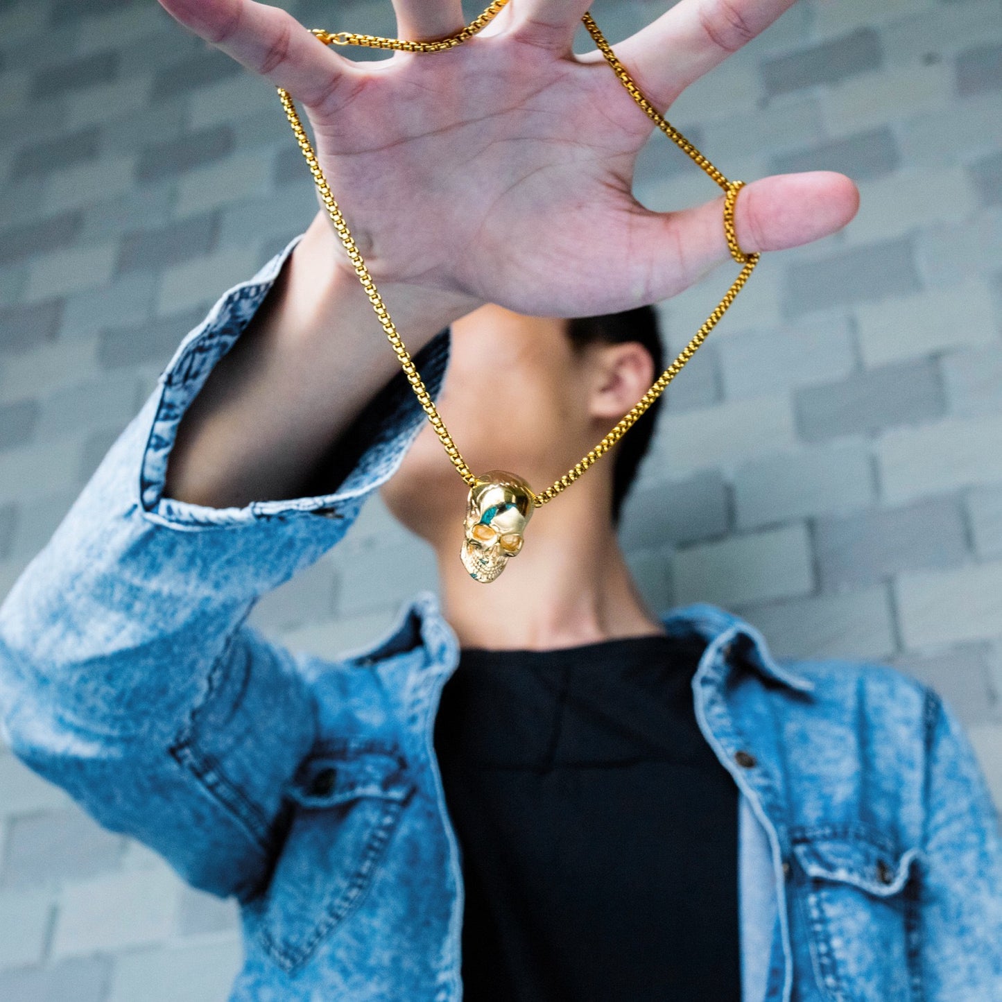 Skull Titanium Steel Necklace