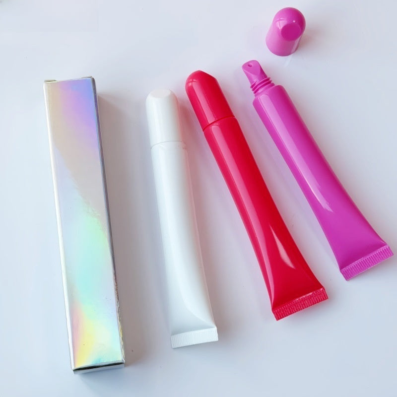 Slant Cap Lip Gloss Plastic Tube 10ml