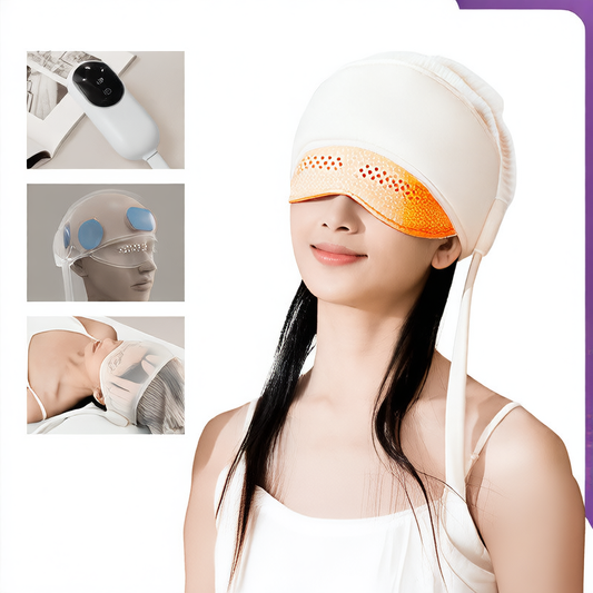 Sleep-Enhancing Hot Compress Head Massager