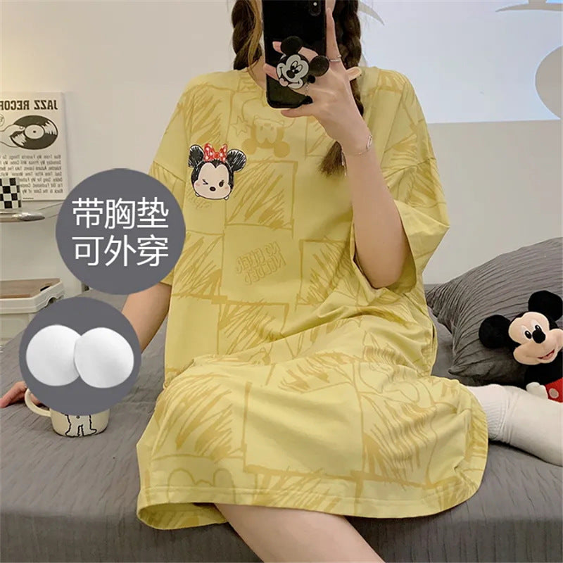 Sleeping dress with short sleeves