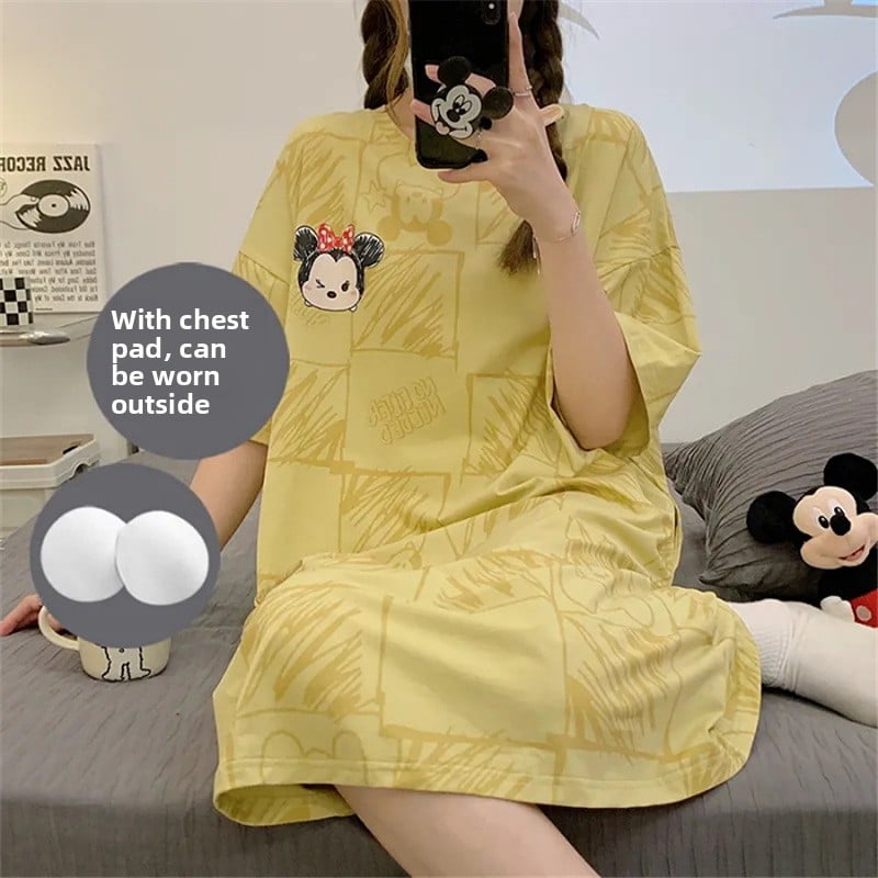 Sleeping dress with short sleeves