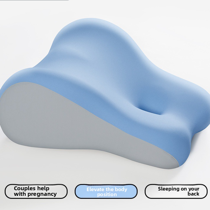 Sleeping pillow on the bed