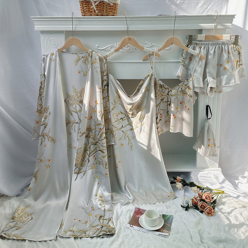 Sleeping robe and nightgown set