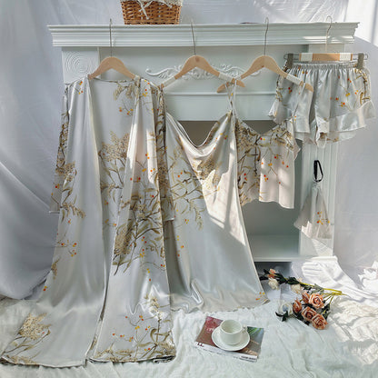 Sleeping robe and nightgown set