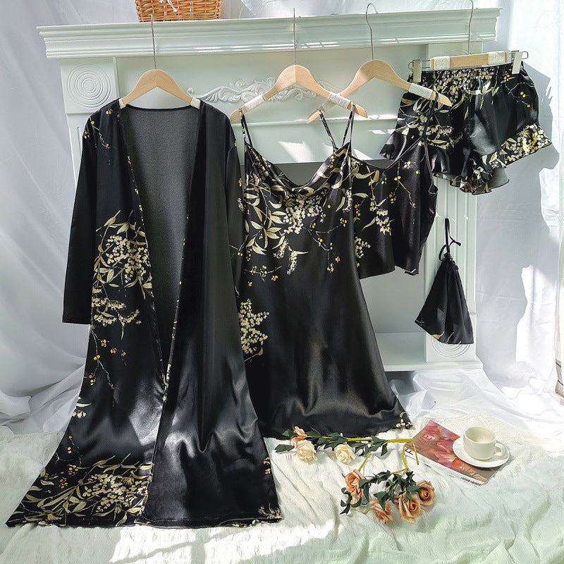 Sleeping robe and nightgown set