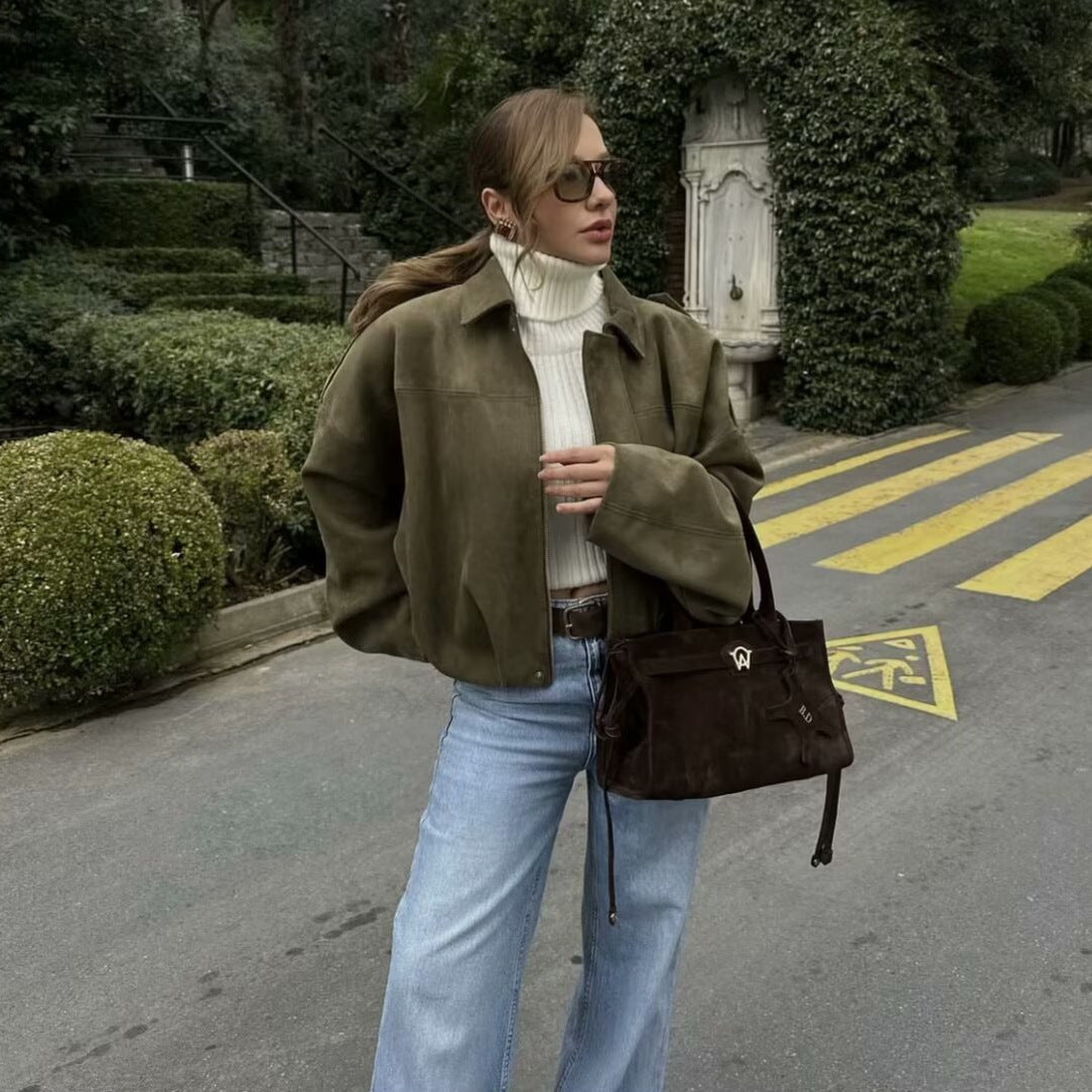 Sleeve Zipper Jacket