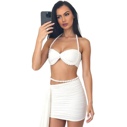 Sleeveless Backless Camisole and Shorts