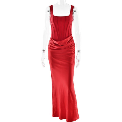 Sleeveless Backless Corset Dress