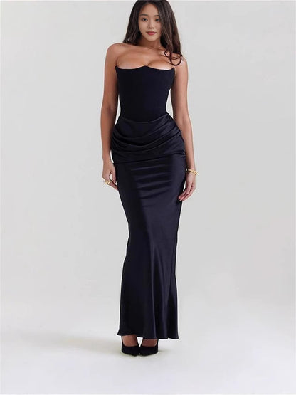 Sleeveless Backless Slim Evening Dress