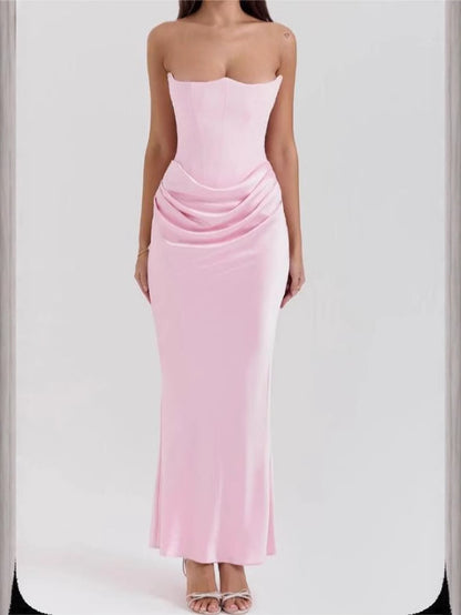 Sleeveless Backless Slim Evening Dress