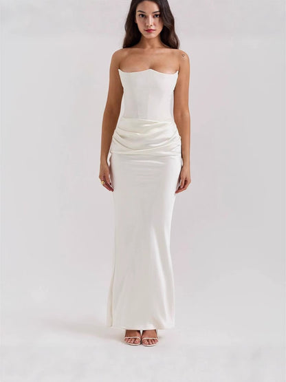 Sleeveless Backless Slim Evening Dress