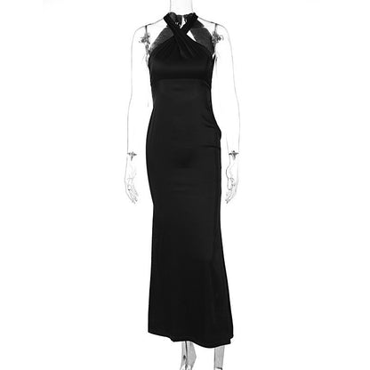 Sleeveless Backless Slim Fit Dress