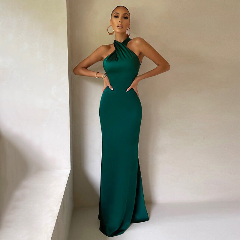Sleeveless Backless Slim Fit Dress