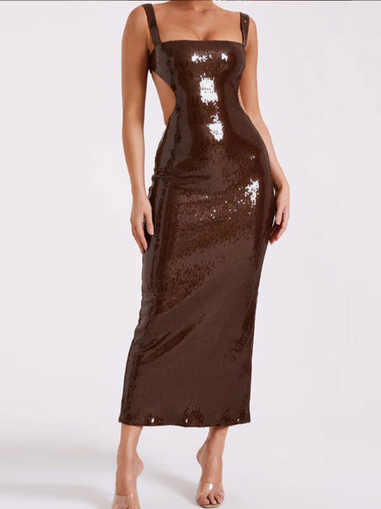 Sleeveless Backless Strap Dress