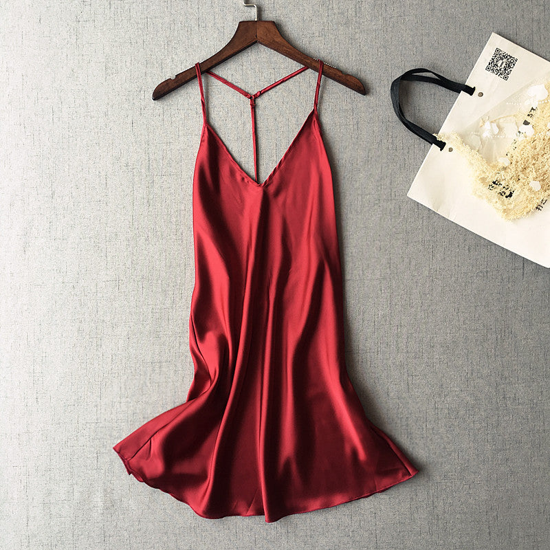Sleeveless Backless Summer Pajama Dress