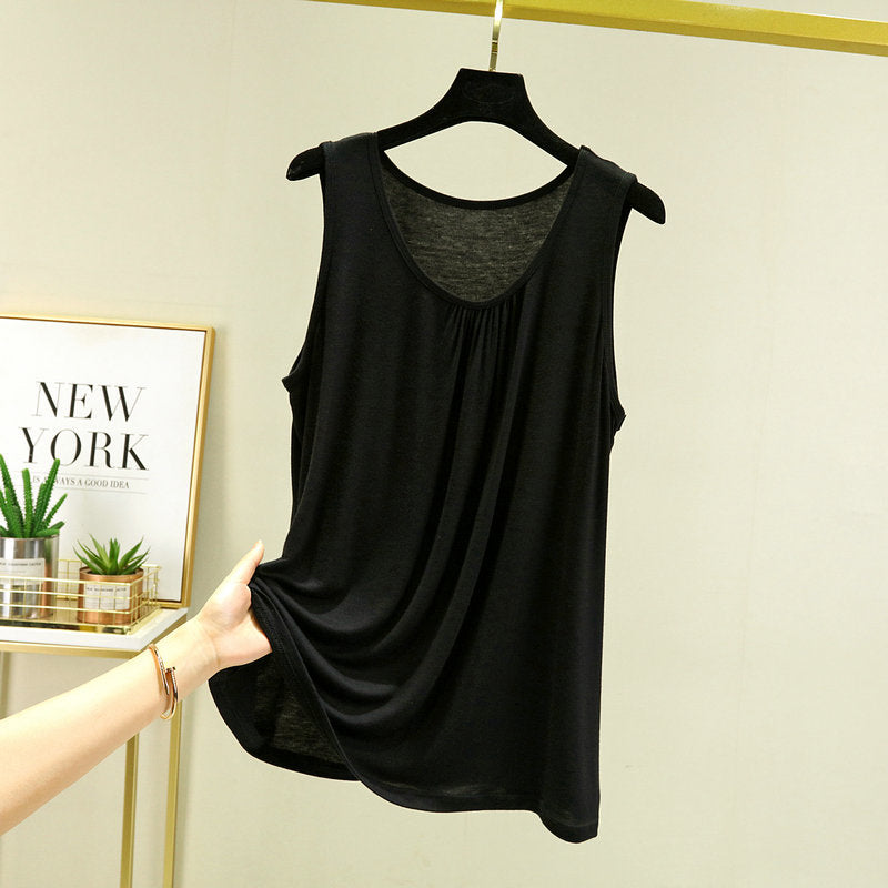 Sleeveless base layer for versatile outerwear