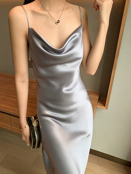 Sleeveless Bias Cut Dress