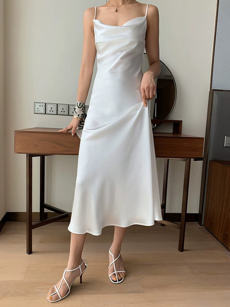 Sleeveless Bias Cut Dress