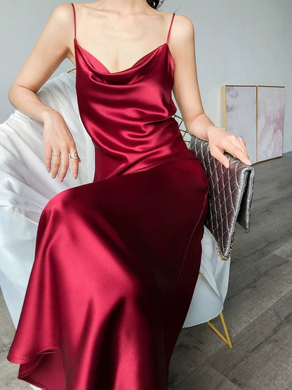 Sleeveless Bias Cut Dress