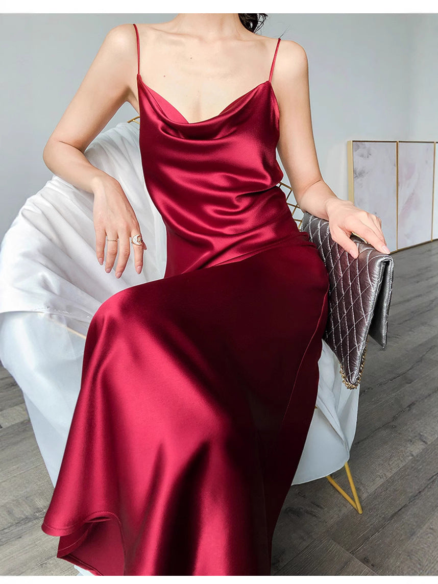 Sleeveless Bias Cut Dress