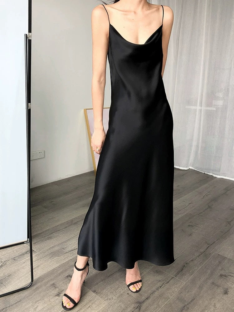 Sleeveless Bias Cut Dress