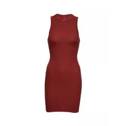 Sleeveless Bodycon Cotton Dress