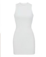 Sleeveless Bodycon Cotton Dress