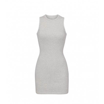 Sleeveless Bodycon Cotton Dress