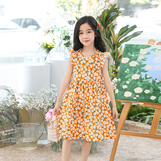 Sleeveless cartoon dress
