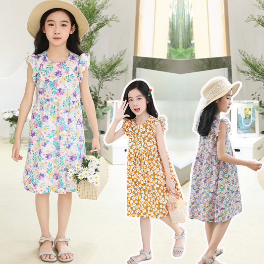 Sleeveless cartoon dress