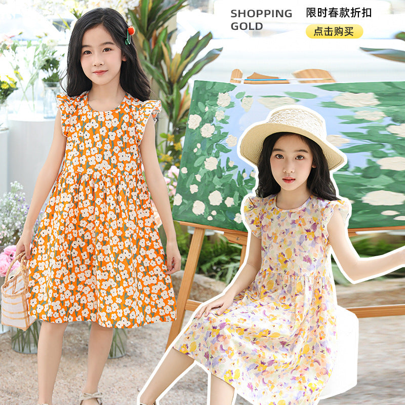 Sleeveless cartoon dress