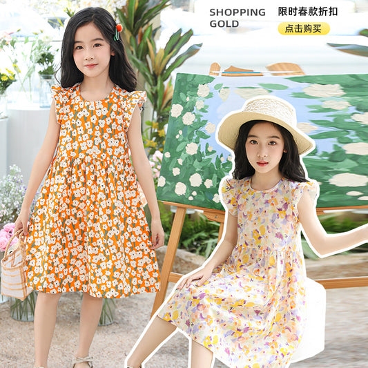 Sleeveless cartoon dress