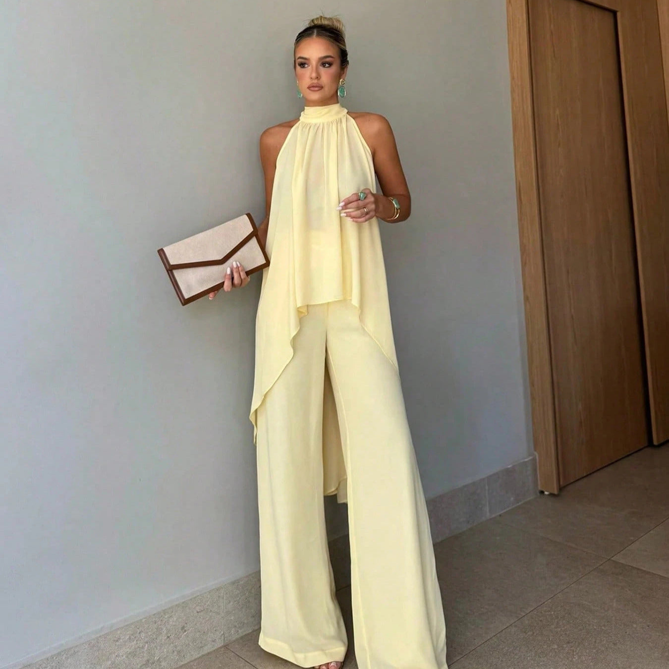 Sleeveless Casual Pants