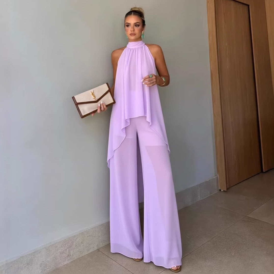 Sleeveless Casual Pants