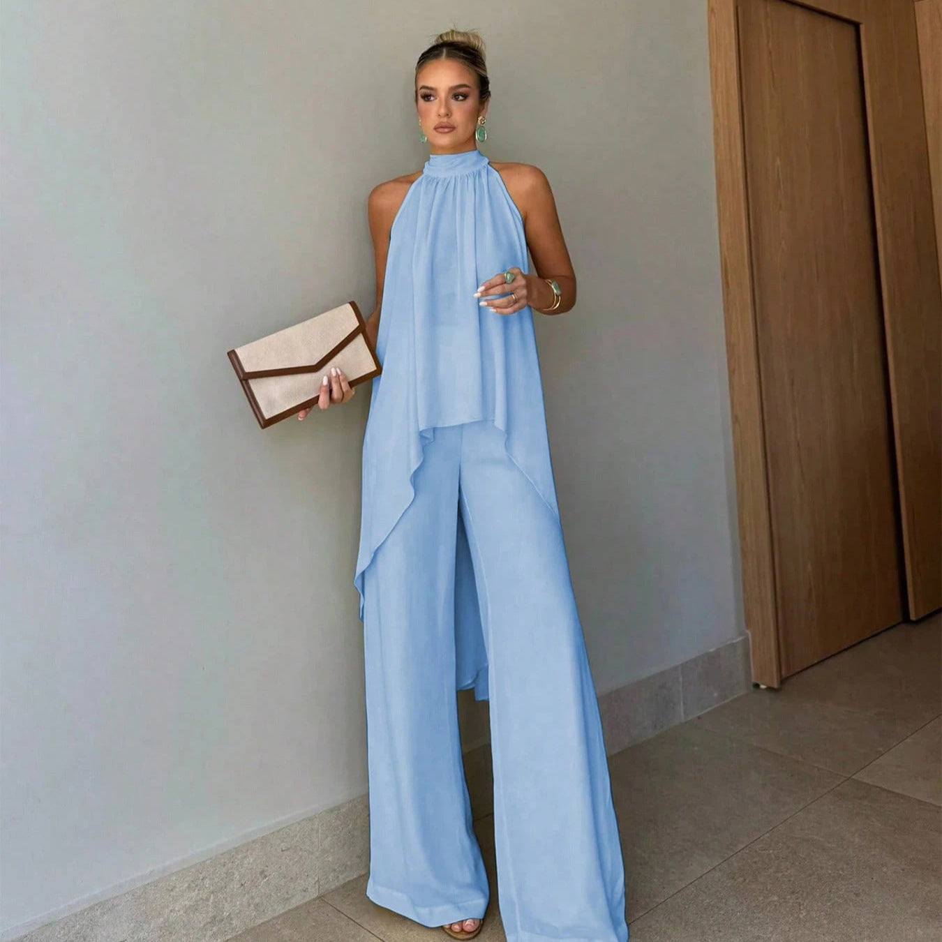 Sleeveless Casual Pants