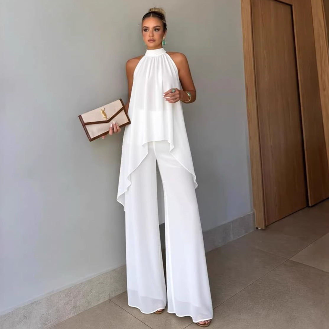 Sleeveless Casual Pants