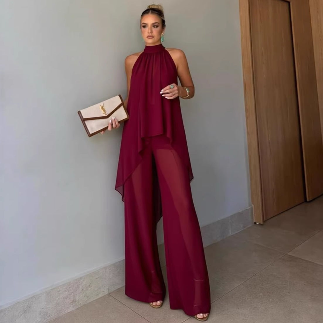 Sleeveless Casual Pants