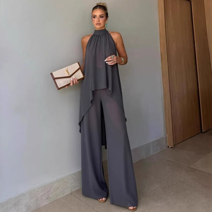 Sleeveless Casual Pants