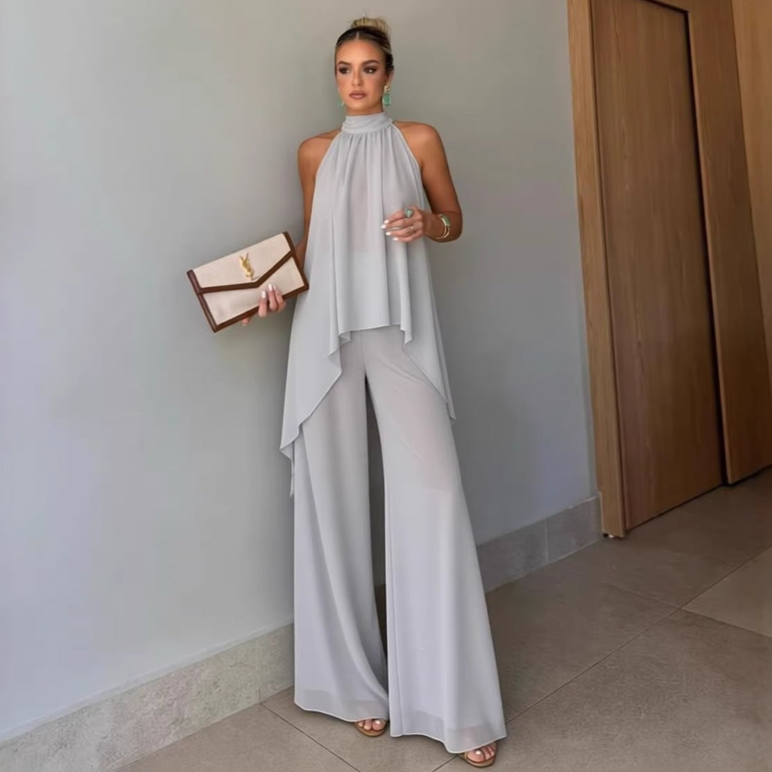 Sleeveless Casual Pants