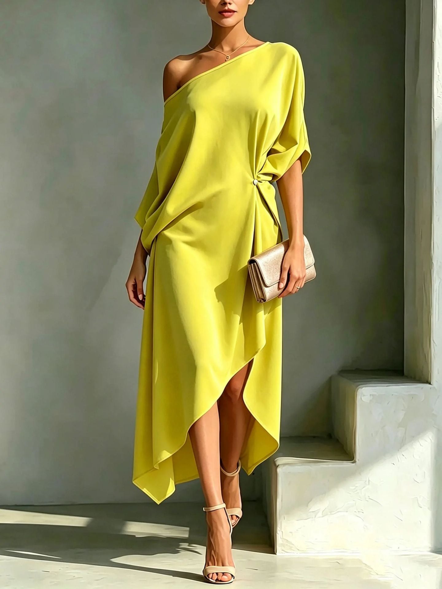 Sleeveless Cotton Linen Dress
