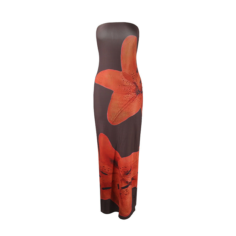 Sleeveless Floral Bodycon Dress