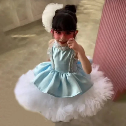 Sleeveless Fluffy Princess Dress for Girls