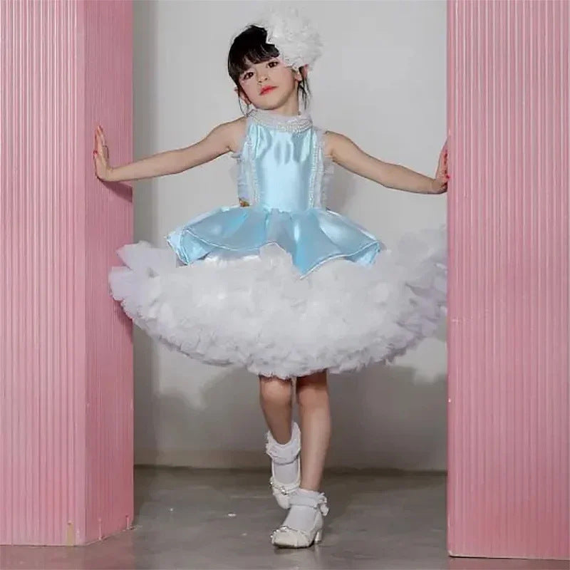 Sleeveless Fluffy Princess Dress for Girls