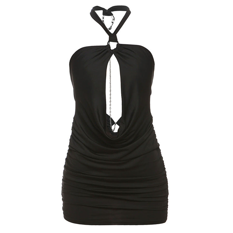 Sleeveless Halter Neck Bodycon Dress