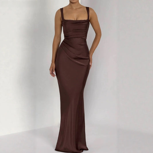 Sleeveless High Waist Slim Dress
