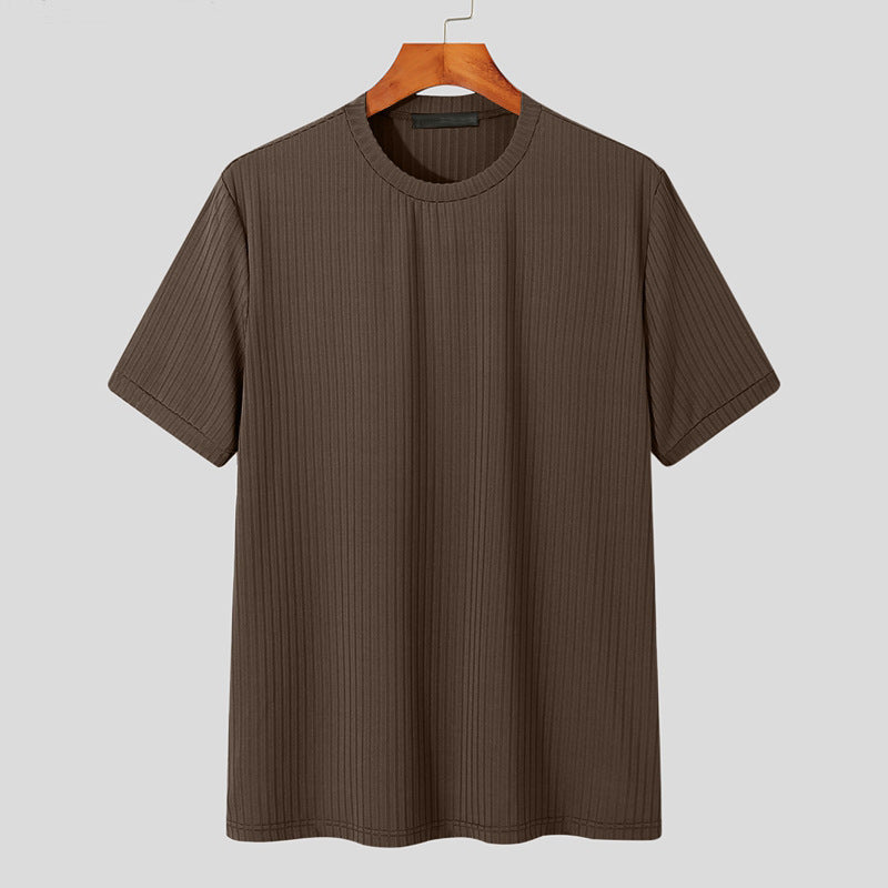 Sleeveless knitted short shirt